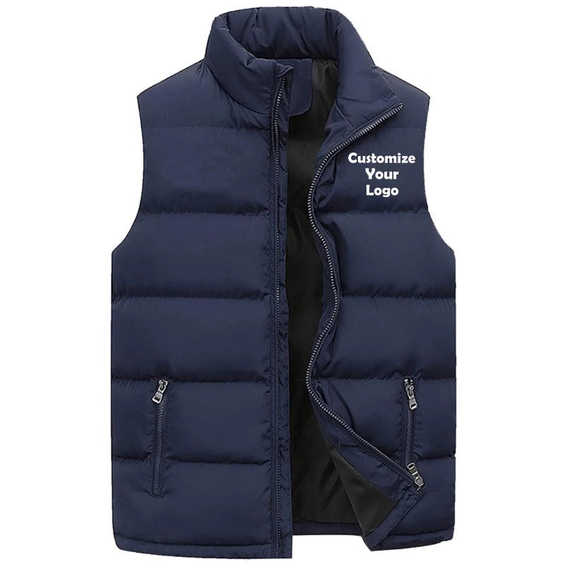 Gilet de combat personnalisé pour hommes et femmes, vestes épaisses, col montant, glaçure en coton solide pour documents, mode automne et hiver MAEJORKEN