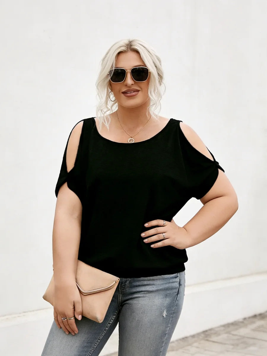 T-shirt pour femmes grandes tailles, col en V, manches courtes, imprimé floral, coupe ample, style bohème, printemps- été, décontracté, t-shirt de plage, t-shirt doux du L au 5XL MAEJORKEN