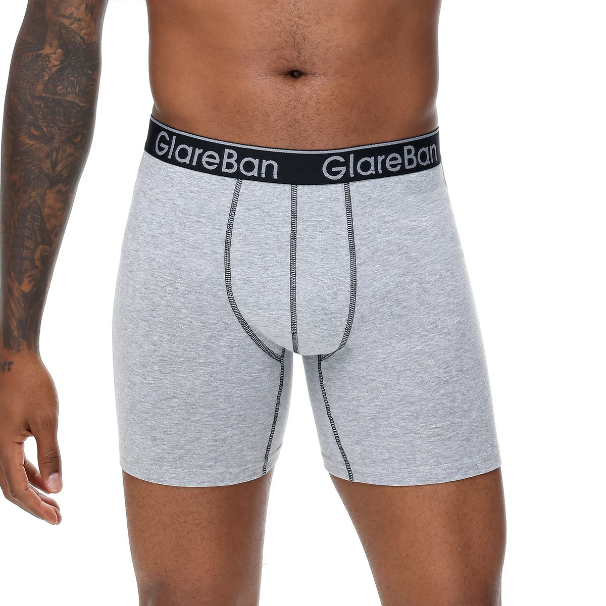 4 pièces ensemble mi-long Boxer Shorts sous-vêtements masculins coton respirant hommes caleçons pour hommes Homme Boxershorts glisse culotte douce MAEJORKEN