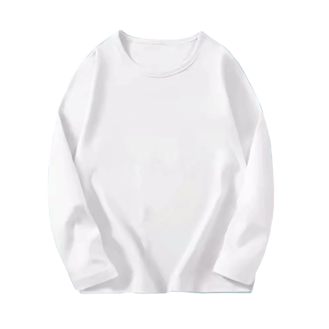 8 couleurs enfants coton à manches longues col rond t-shirt garçons fille printemps automne mince Tops basiques adolescent 6 8 10 12 ans MAEJORKEN