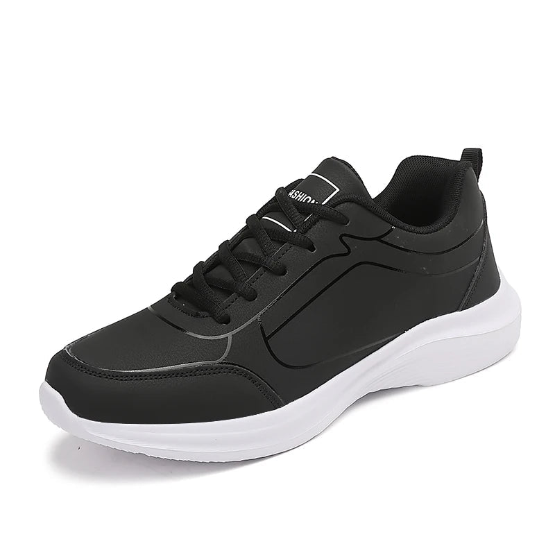 YRZL hommes chaussures de Sport en cuir chaussures de course en plein air baskets imperméables hommes légers hommes athlétique Sneaker Tenis Masculino MAEJORKEN