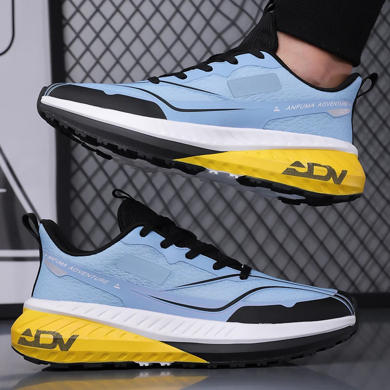 Chaussures de marche hommes en plein air antidérapant bonne qualité à la mode plat résistant à l'usure respirant baskets Sport décontracté chaussures de course homme MAEJORKEN
