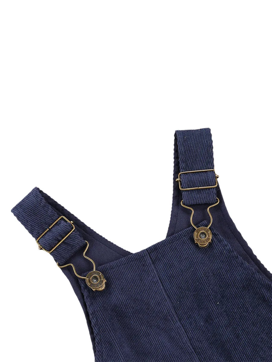 Combinaison pantalon à bretelles unisexe pour bébé de 0 à 24 mois, avec boutons, couleur unie, pour tout-petits garçons et filles MAEJORKEN