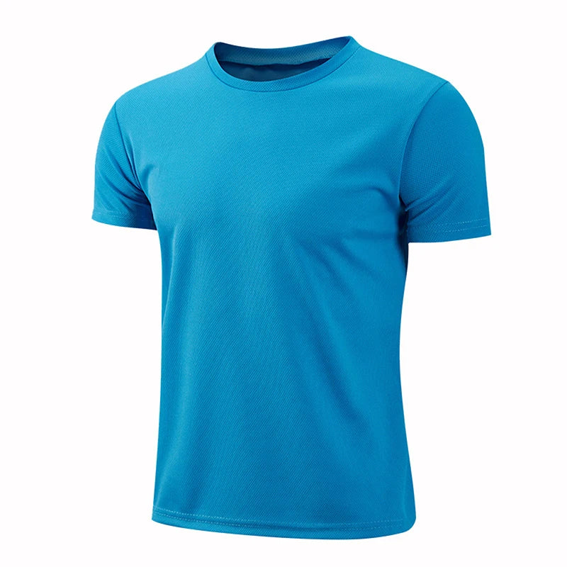 T-shirt de sport à manches courtes à séchage rapide pour hommes et femmes, maillot de gym, chemise de fitness, t-shirt de course, vêtements de sport respirants pour adolescents MAEJORKEN