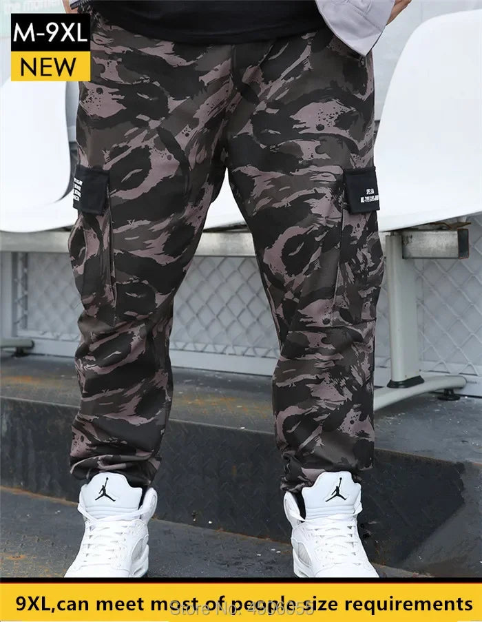 Pantalon cargo camouflage grande taille