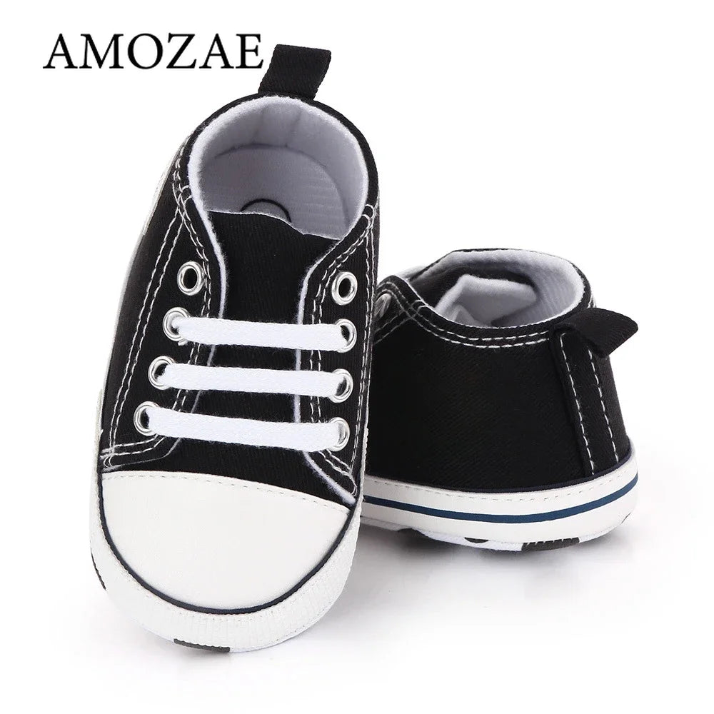 Bébé classique sport baskets nouveau-né bébé garçons filles imprimer premiers marcheurs chaussures infantile enfant en bas âge anti-dérapant bébé chaussures pré-marcheurs MAEJORKEN