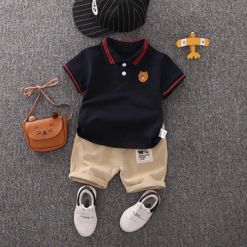 Vêtements pour enfants mère enfants vêtements ensembles pour enfants garçons T-shirt Shorts été coton à manches courtes mode Suit2PCS MAEJORKEN
