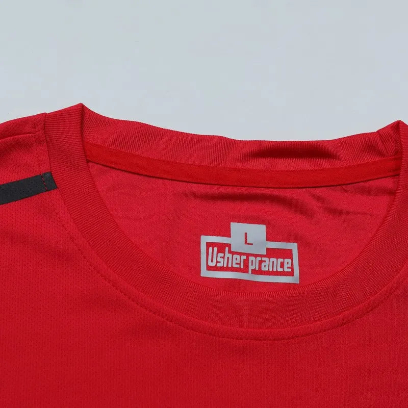 CHRLCK – ensemble de course à séchage rapide pour hommes, T-Shirt respirant pour randonnée, pêche, court, doux, élasticité, combinaisons de Fitness, Sports de plein air MAEJORKEN