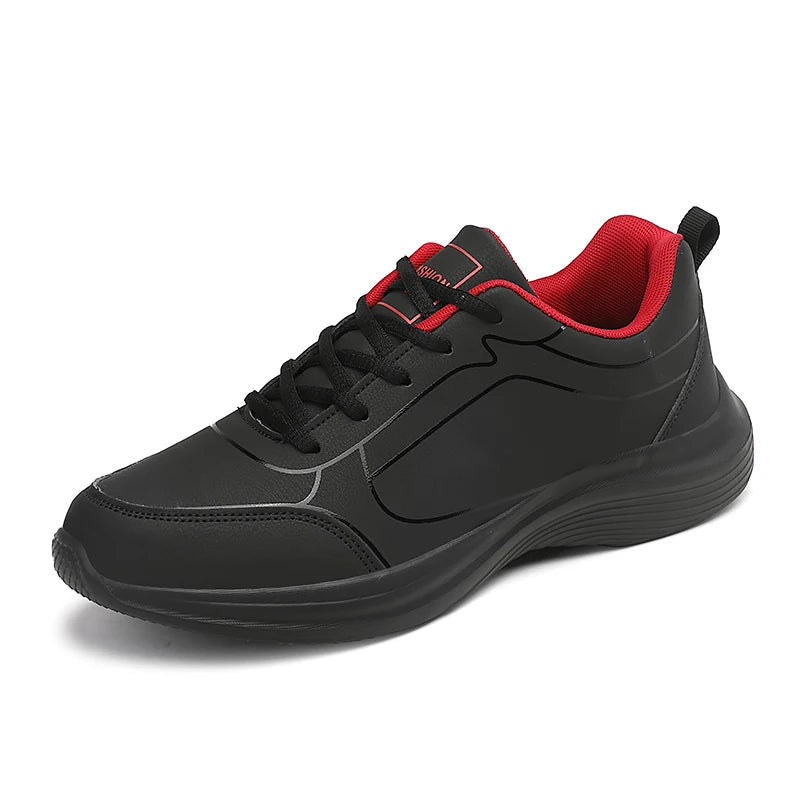 YRZL hommes chaussures de Sport en cuir chaussures de course en plein air baskets imperméables hommes légers hommes athlétique Sneaker Tenis Masculino MAEJORKEN