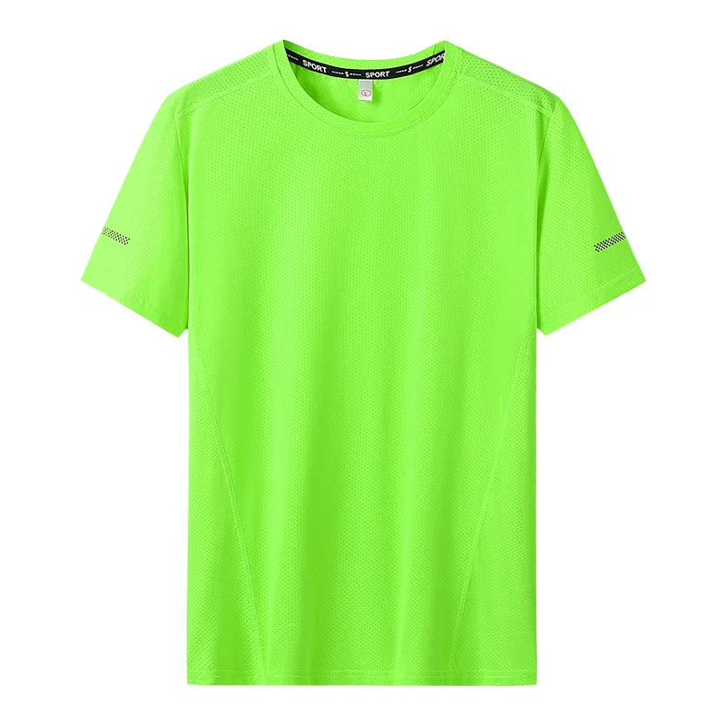T-shirt manches courtes col rond homme, séchage rapide, grande taille 6XL à 11 XL