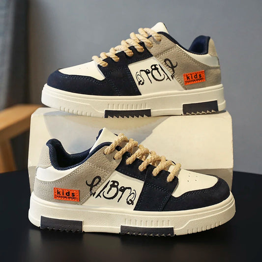 Chaussures décontractées en cuir pour enfants du 30 au 38
