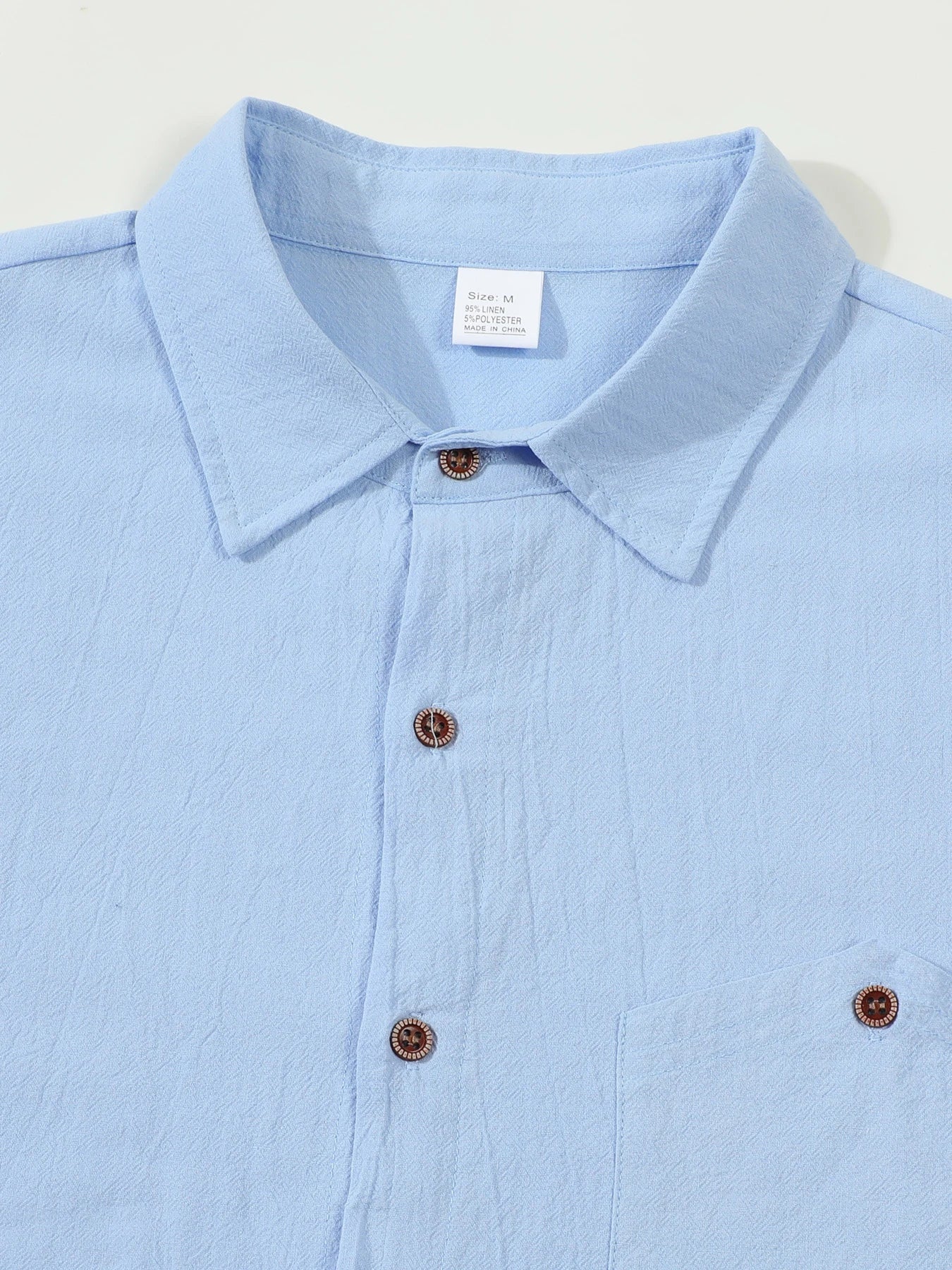 Chemise à manches longues en coton et chanvre pour hommes, ample et décontractée, avec col de poche, nouvelle collection automne 2025 MAEJORKEN