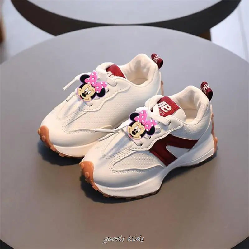 Mickey canard chaussures point enfants baskets confortable printemps automne pour les filles dessin animé enfants chaussures de course MAEJORKEN