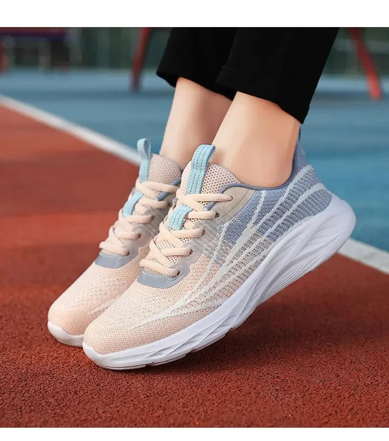 Baskets d'été respirantes pour femmes, semelle souple, plateforme confortable, baskets décontractées en maille, chaussures d'entraînement légères antidérapantes MAEJORKEN