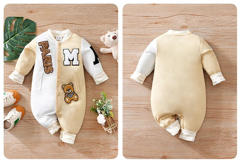 Combinaison de dessin animé pour bébé, vêtements de Baseball à manches longues, tendance et beaux, printemps et automne MAEJORKEN