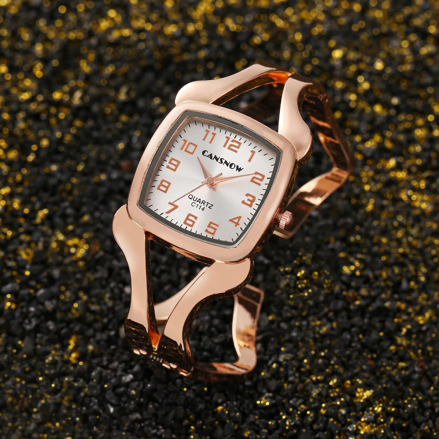 Montre à quartz étanche pour femme, acier inoxydable MAEJORKEN