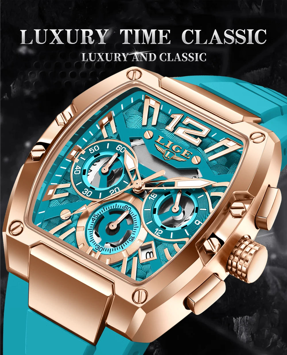 LIGE hommes montre haut tendance marque de luxe Silicone montre militaire hommes sport décontracté étanche Date Quartz montres pour hommes MAEJORKEN