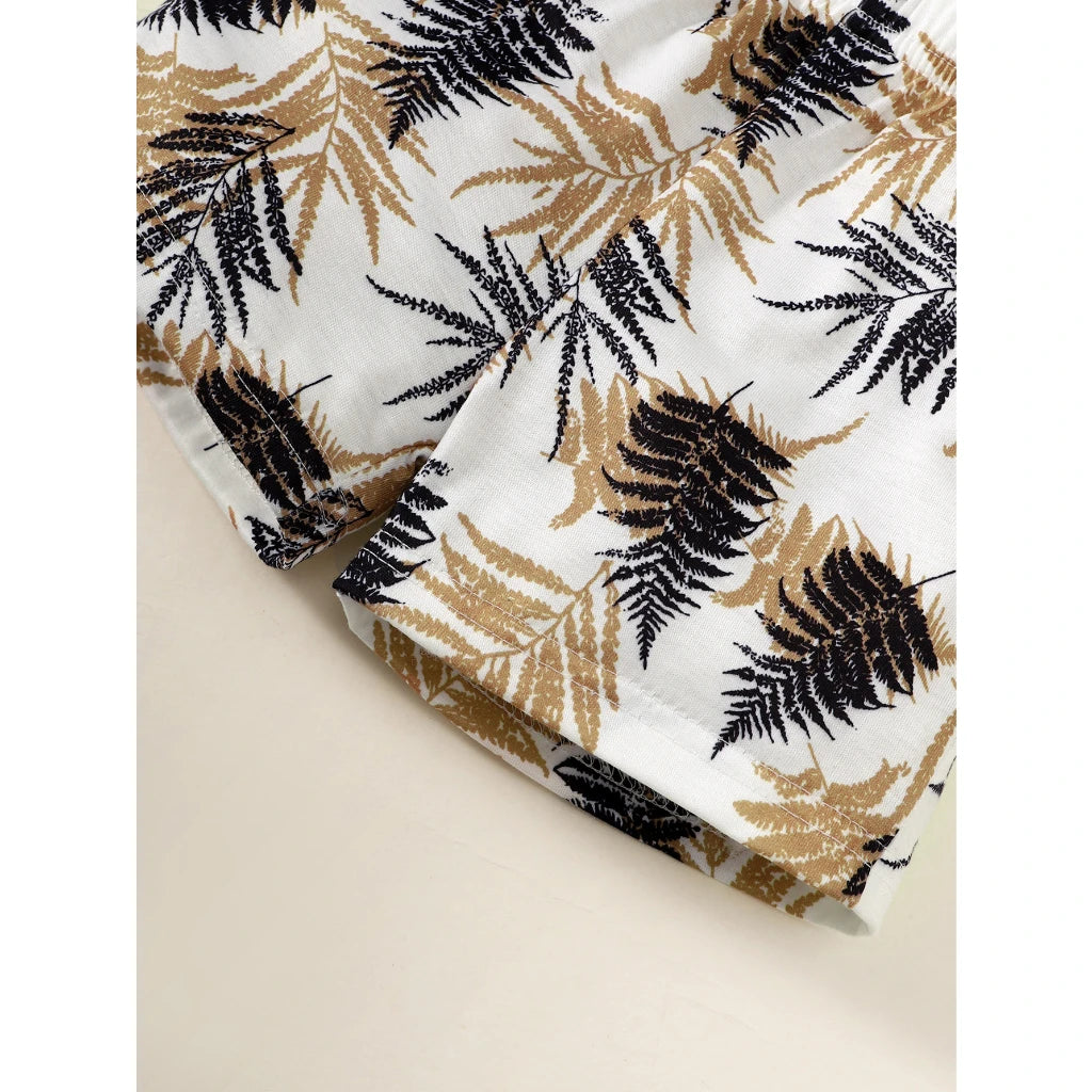 Ensemble de vêtements pour bébé garçon de 1 à 3 ans, haut à manches courtes + Short, 2 pièces, tenue décontractée quotidienne d'été, vêtements de Style plage pour tout-petits garçons MAEJORKEN
