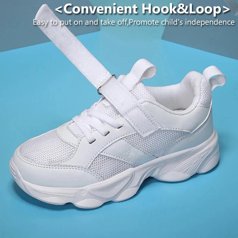 Chaussures de sport coordonnantes pour enfants, respirantes, noires, chaussures d'école, marche, course décontractée, rencontre, garçons, filles, étudiant, mode MAEJORKEN