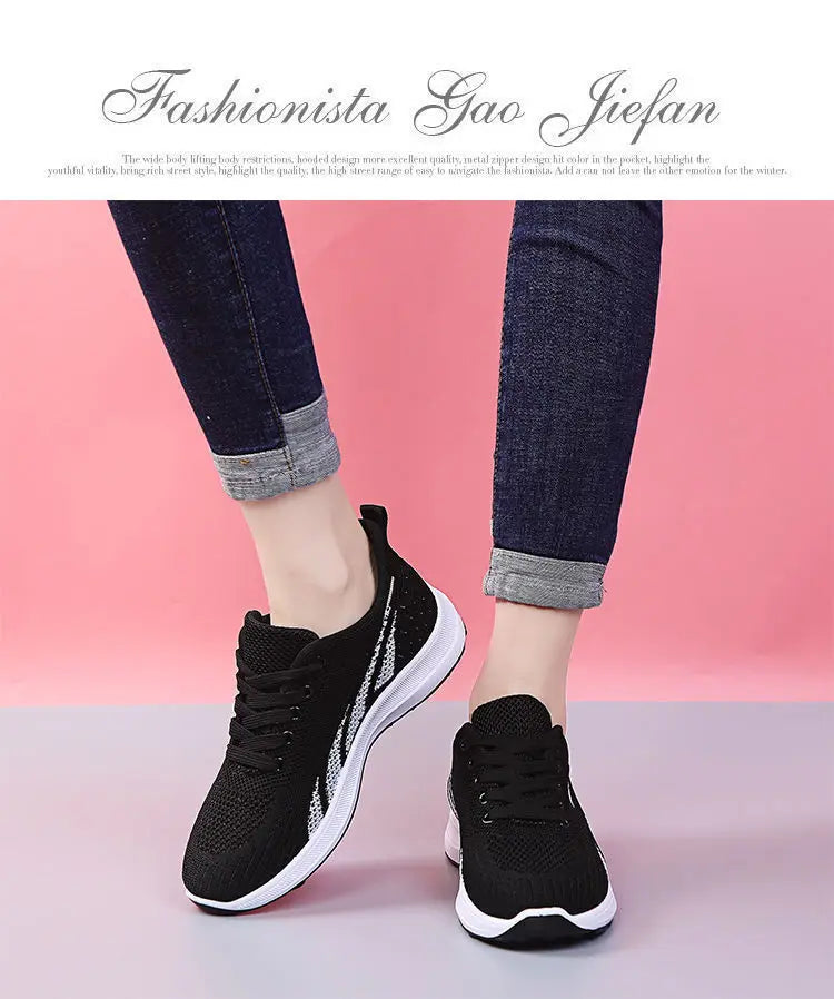 Chaussures de course respirantes pour femmes, baskets d'été légères en maille à coussin d'air, chaussures de sport d'extérieur à lacets, chaussures d'entraînement MAEJORKEN