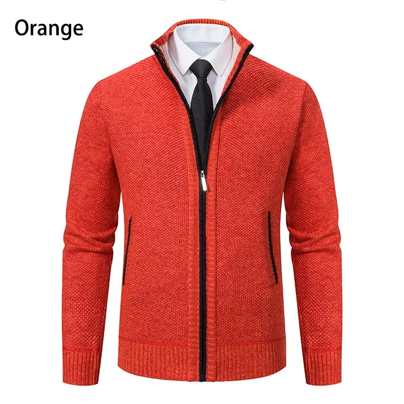 Cardigan zippé avec poche confortable et stylé du M au 4XL