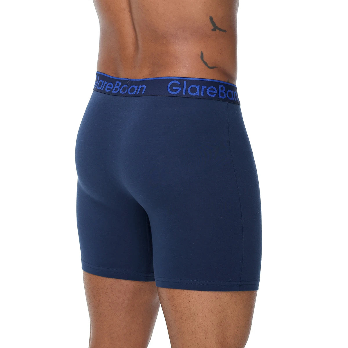 4 pièces ensemble mi-long Boxer Shorts sous-vêtements masculins coton respirant hommes caleçons pour hommes Homme Boxershorts glisse culotte douce MAEJORKEN