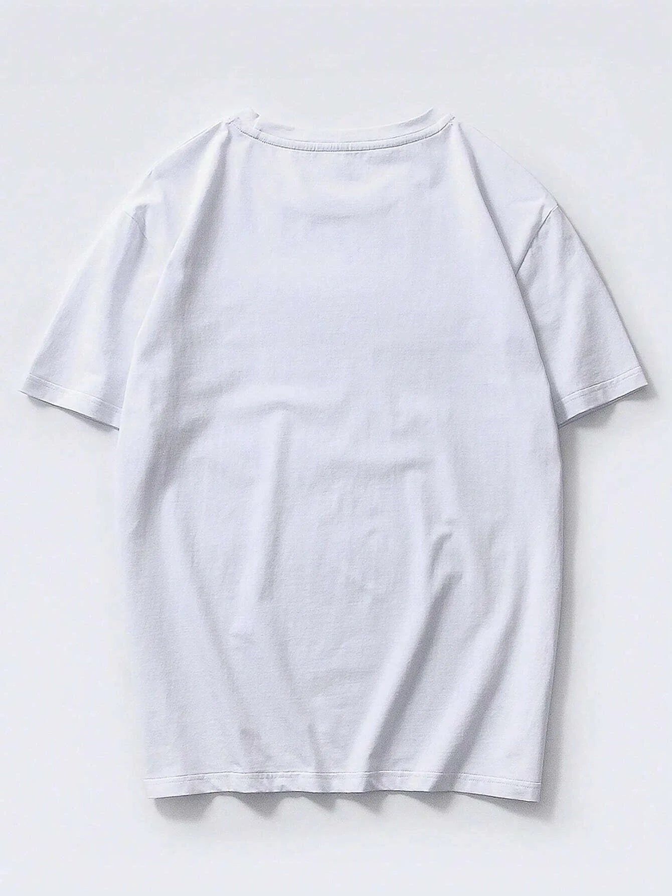 T-shirt manches courtes col rond homme, ample, 100% coton, été, imprimé graphique cocotier et salon, coupe cintrée, sport décontracté MAEJORKEN