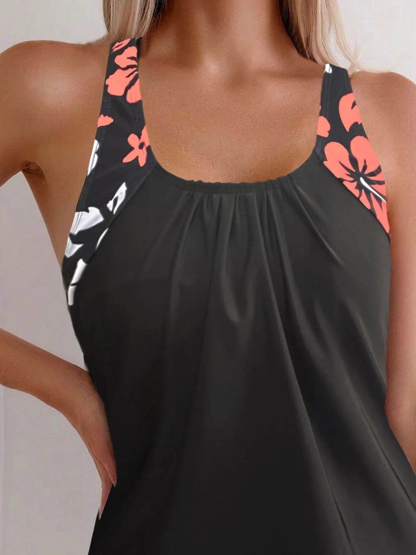 Maillot de bain en Polyester pour femmes, imprimé conservateur, séchage rapide, bas de Bikini, taille haute, motif Floral, Triangle, culotte transfrontalière, nouvelle collection 2025 MAEJORKEN