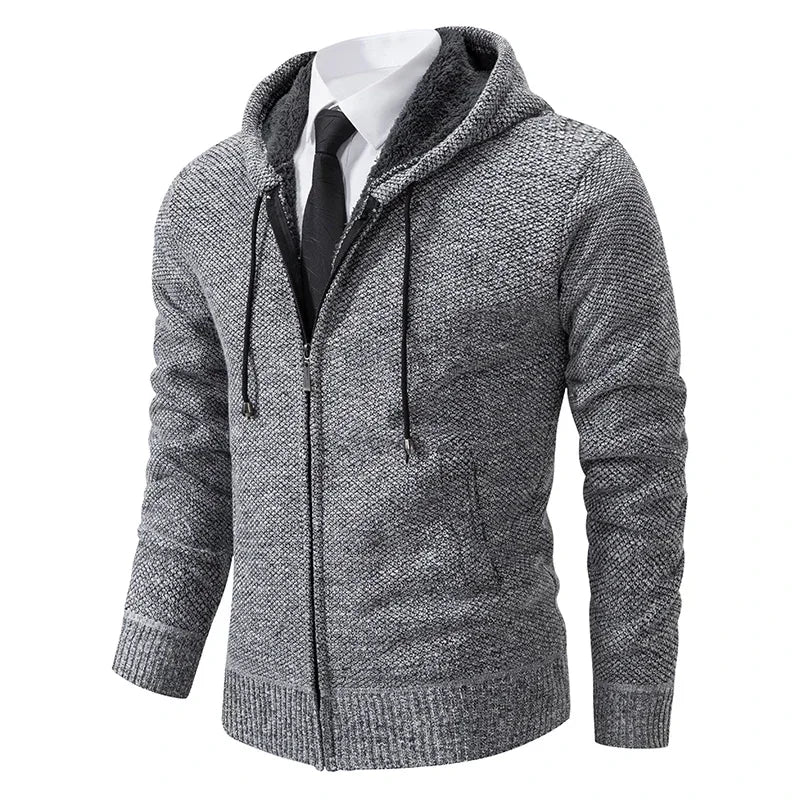 Cardigan zippé avec poche confortable et stylé du M au 4XL