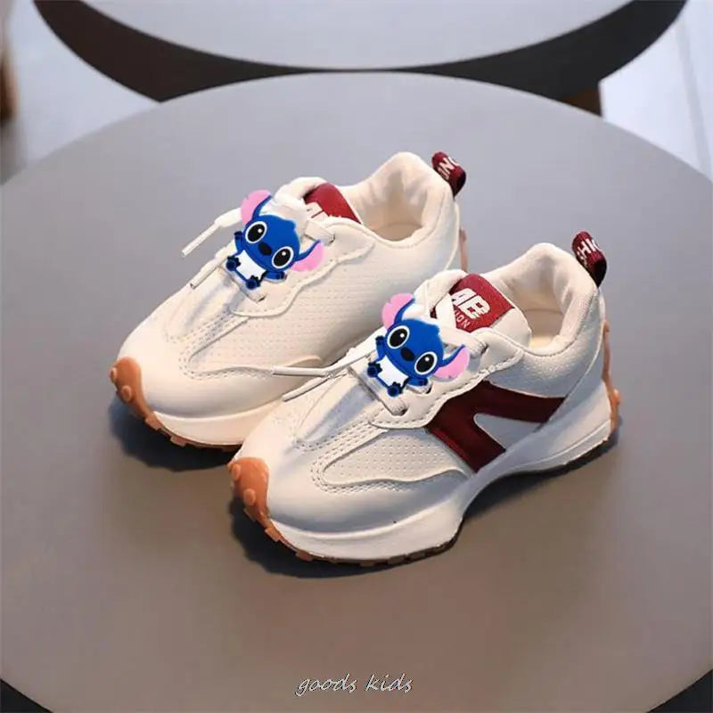 Mickey canard chaussures point enfants baskets confortable printemps automne pour les filles dessin animé enfants chaussures de course MAEJORKEN