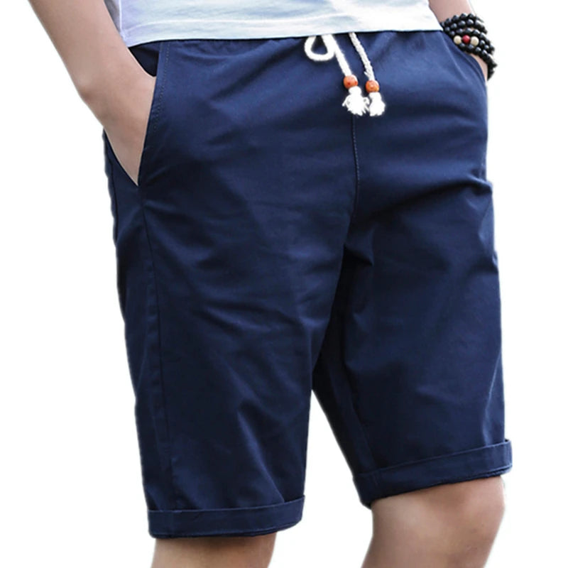 Flambant neuf court été décontracté blanc Shorts hommes été basique court hommes coréen mince coton polyvalent mode hommes pantalons de plage MAEJORKEN