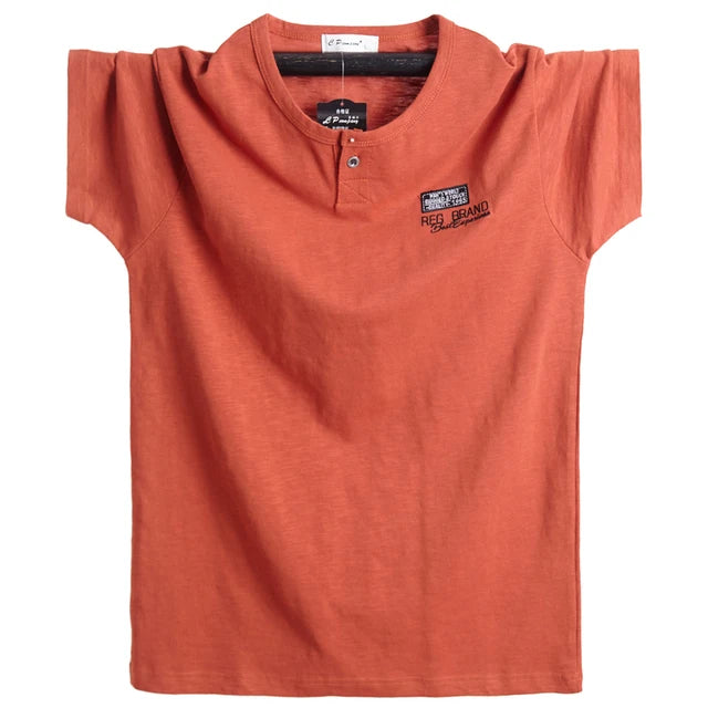 T-shirt à manches courtes, en coton, grandes tailles L-6XL