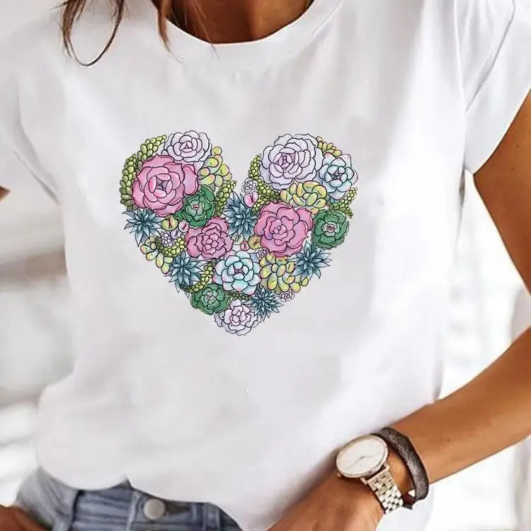 T-shirt col rond femme, humoristique et décontracté, Y2K, années 90 du S au 3XL MAEJORKEN