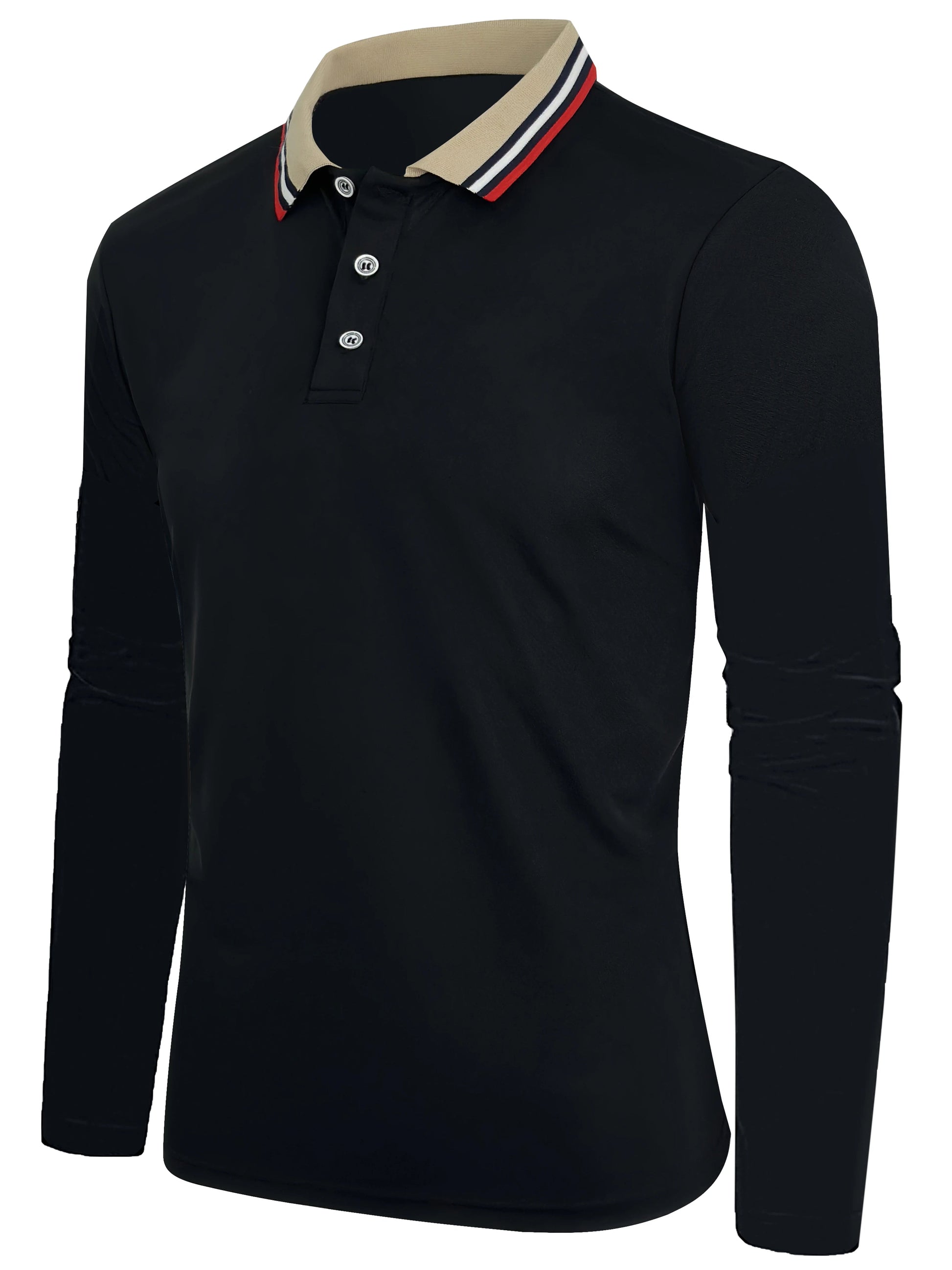 Polo à manches longues pour hommes, haut tendance décontracté et Business, printemps et automne MAEJORKEN