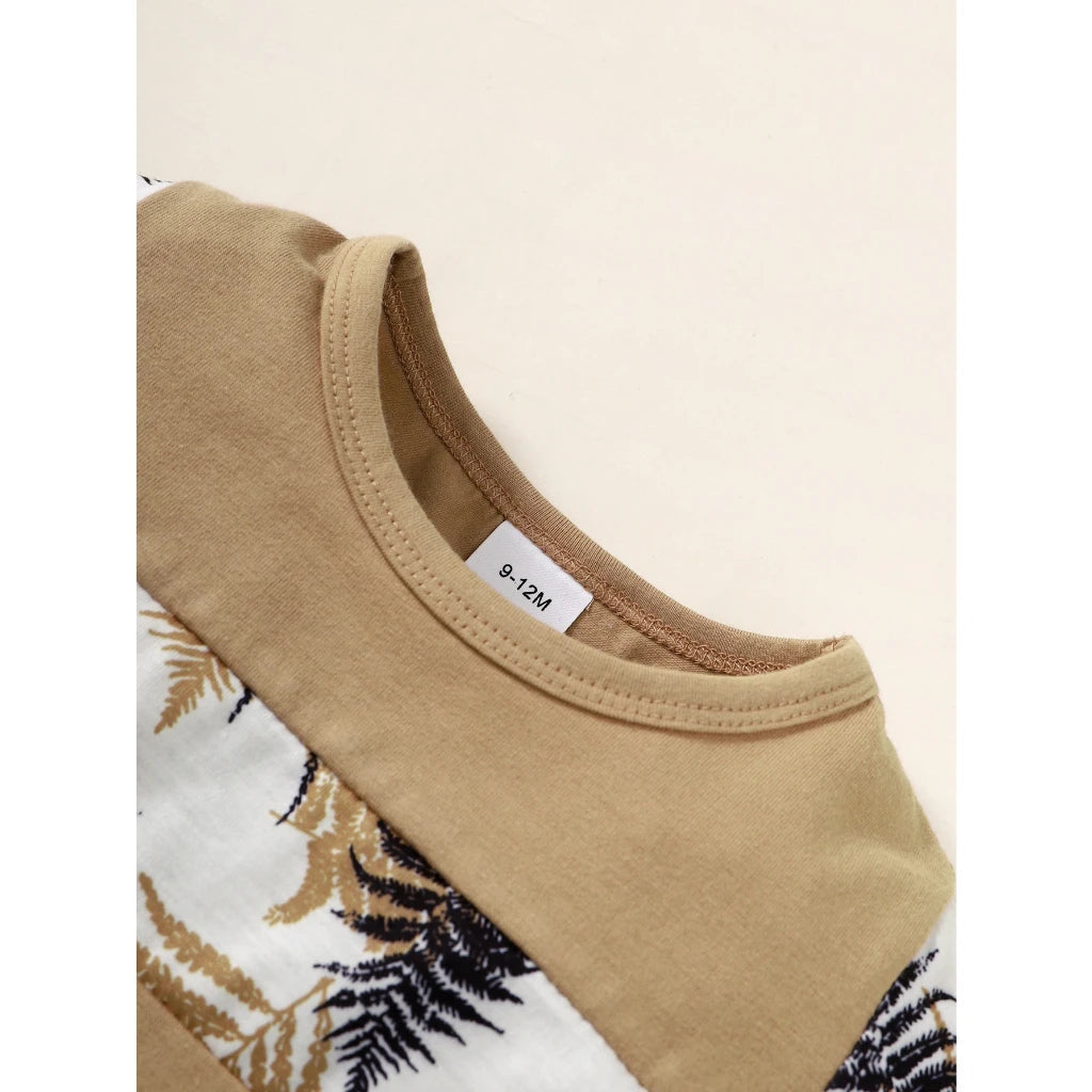 Ensemble de vêtements pour bébé garçon de 1 à 3 ans, haut à manches courtes + Short, 2 pièces, tenue décontractée quotidienne d'été, vêtements de Style plage pour tout-petits garçons MAEJORKEN