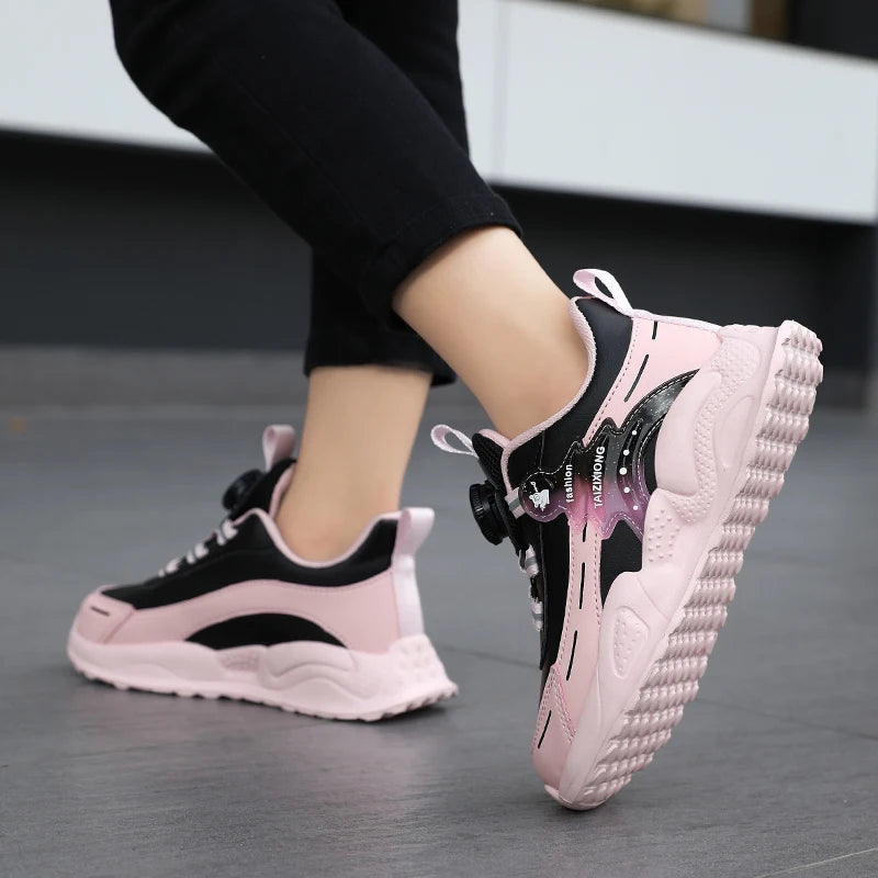 Baskets en cuir légères et antidérapantes pour enfants, chaussures décontractées pour garçons et étudiants, chaussures de sport, de course, de Tennis MAEJORKEN