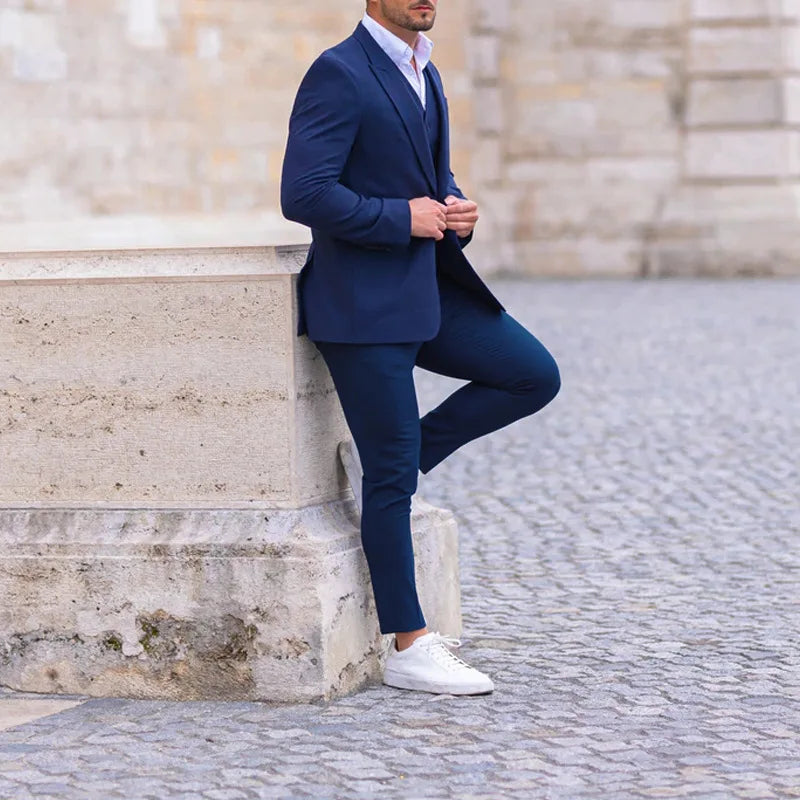 Pantalon Slim couleur unie du S au 3XL