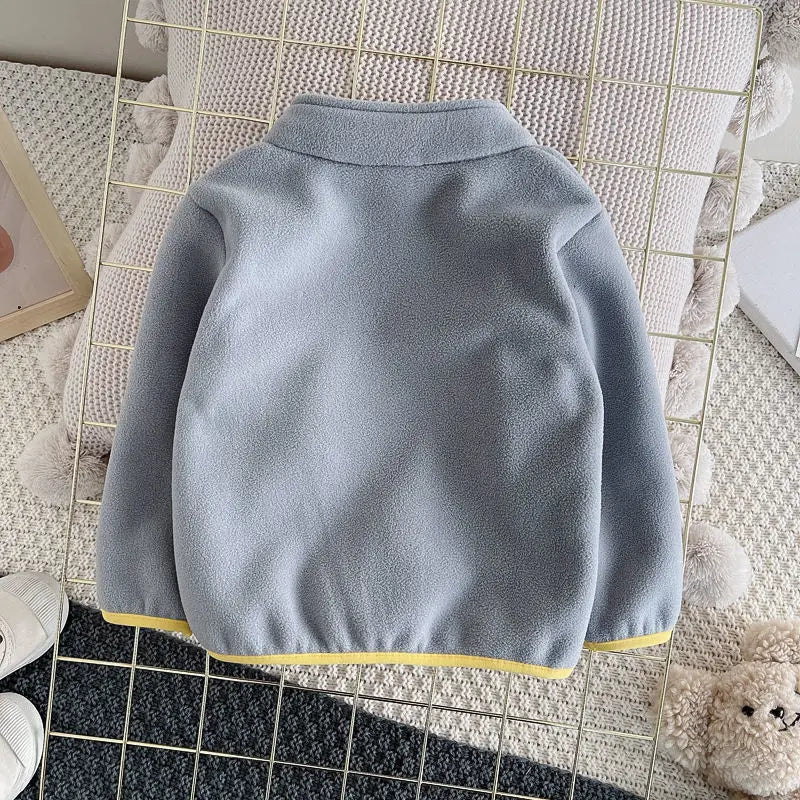 Nouveaux enfants garçons filles polaire cardigan veste hiver enfants chaud à capuche bébé manteaux casual enfant en bas âge vêtements d'extérieur MAEJORKEN