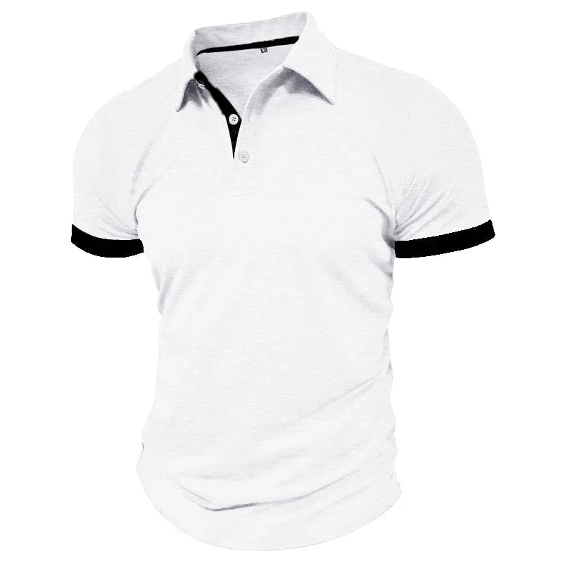 Polo d'été à manches courtes pour hommes, surdimensionné, couleur unie, t-shirts respirants, Streetwear, chemises d'activités sportives MAEJORKEN