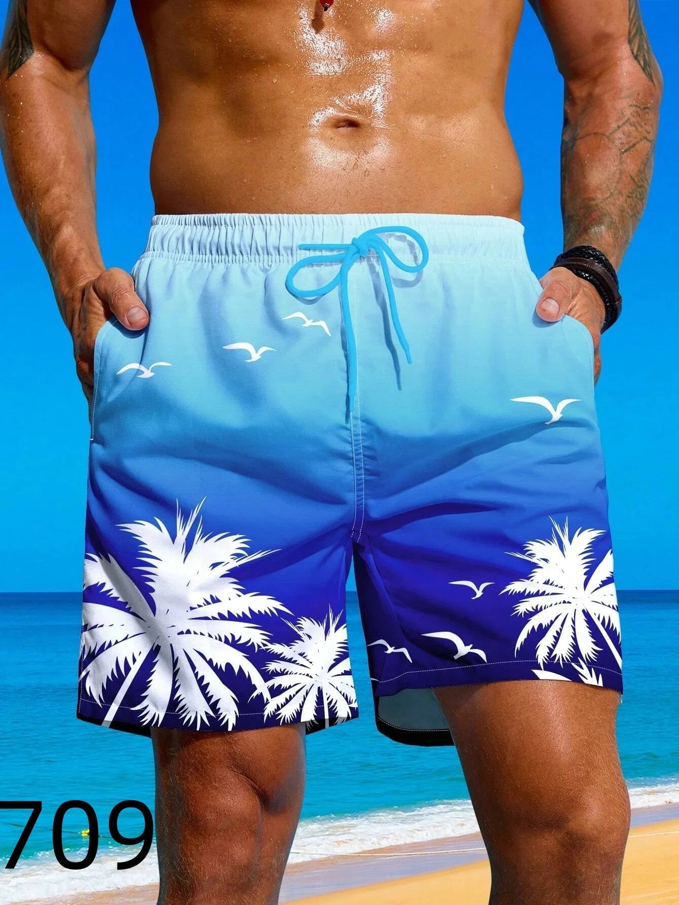 Short de plage imprimé 3D pour hommes, maillot de bain d'été, mode décontractée, maillot de bain à séchage rapide, short de planche de Surf, vêtements de plage MAEJORKEN