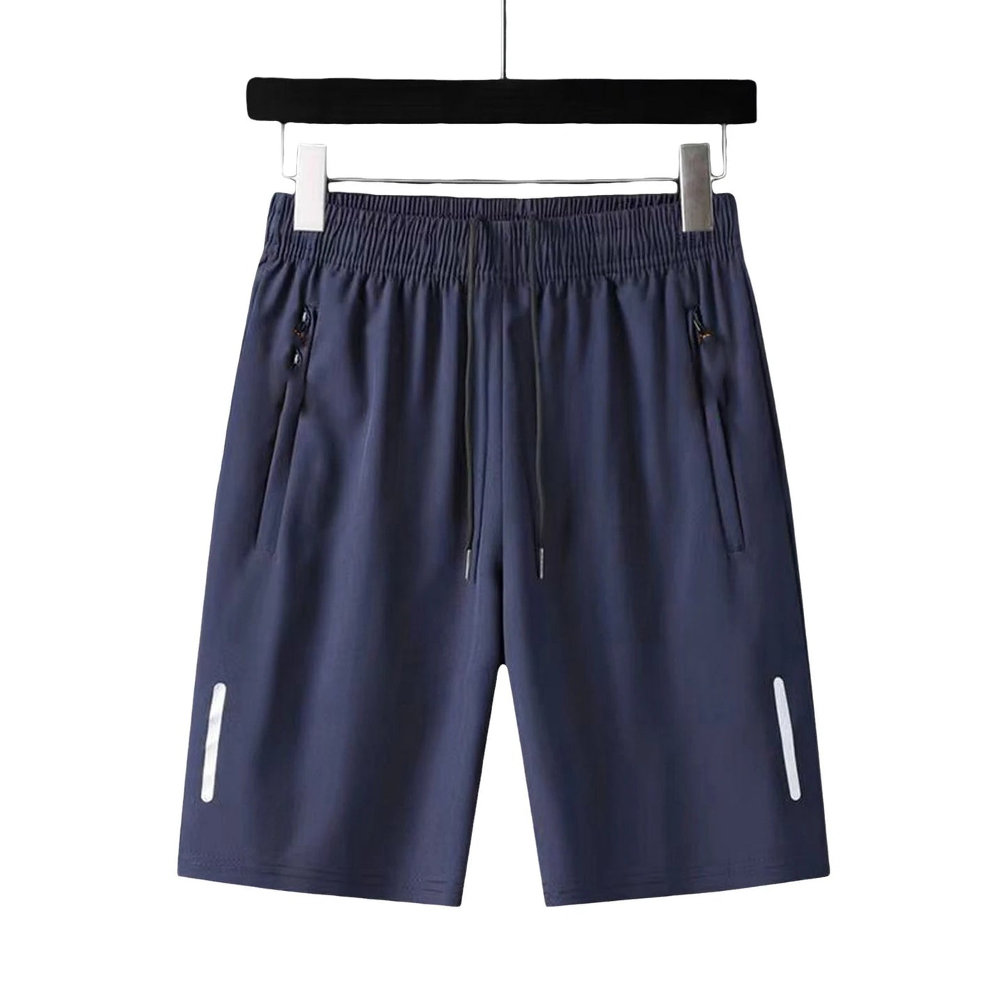 Pantalon court d'été en soie glacée pour hommes, grande taille, Cool, mode masculine, fin, ample, séchage rapide, pantalon de survêtement, Sport décontracté, extensible MAEJORKEN