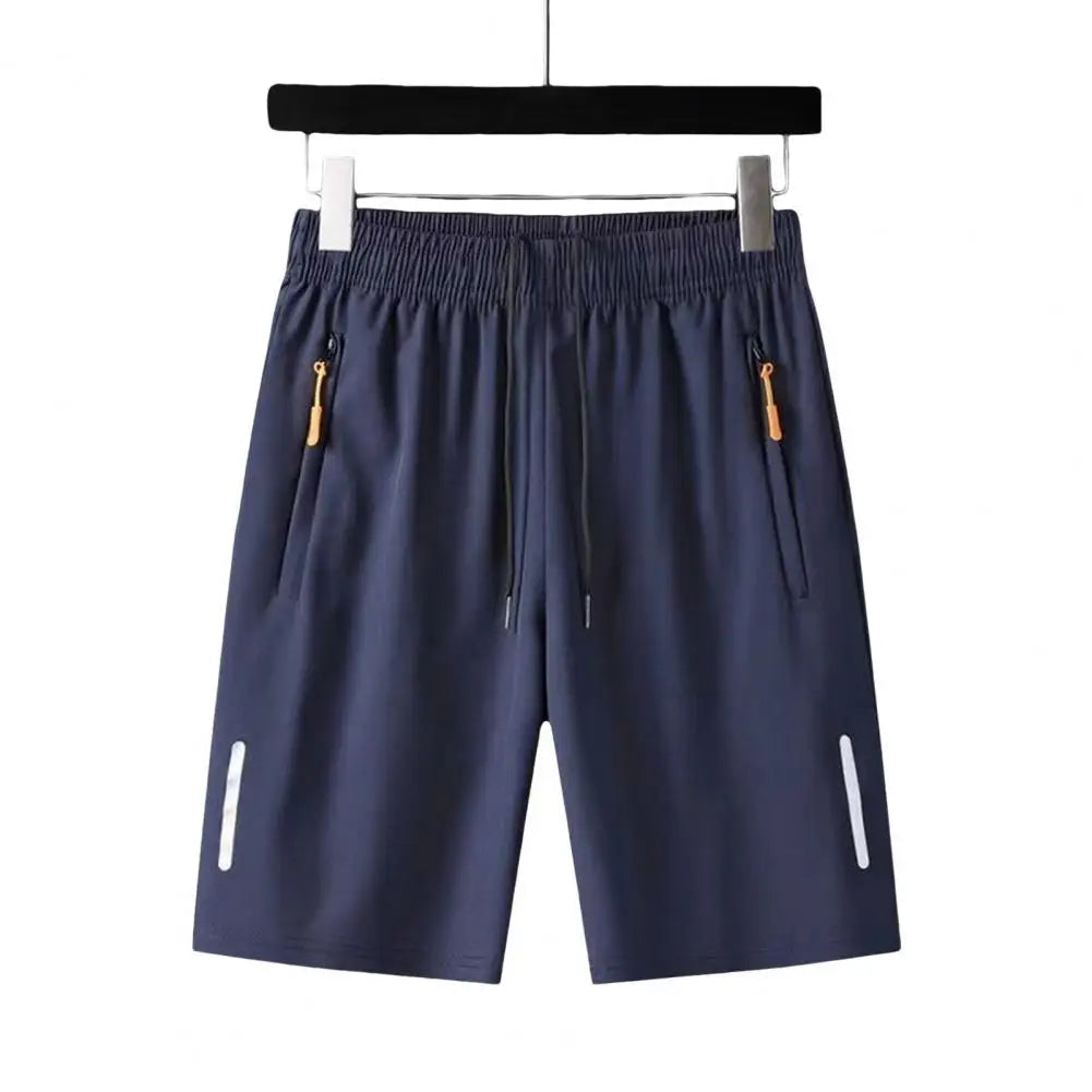 Pantalon court d'été en soie glacée pour hommes, grande taille, Cool, mode masculine, fin, ample, séchage rapide, pantalon de survêtement, Sport décontracté, extensible MAEJORKEN