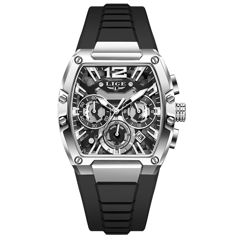 LIGE hommes montre haut tendance marque de luxe Silicone montre militaire hommes sport décontracté étanche Date Quartz montres pour hommes MAEJORKEN