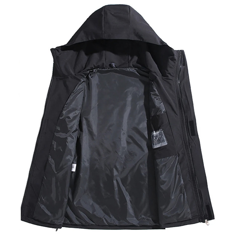 10XL 12XL grande taille coupe-vent hommes veste imperméable couleur unie noir coupe-vent manteaux mâle grande taille vêtements d'extérieur MAEJORKEN