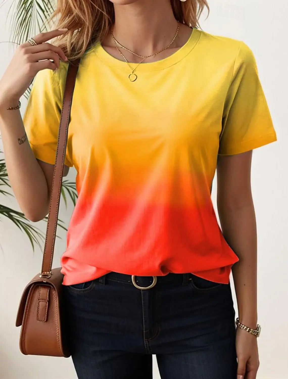 Économie College dégradés 3D pour femmes, t-shirts décontractés, vêtements féminins de rue, été, respirant, mode, dame, vêtements, Y2K MAEJORKEN