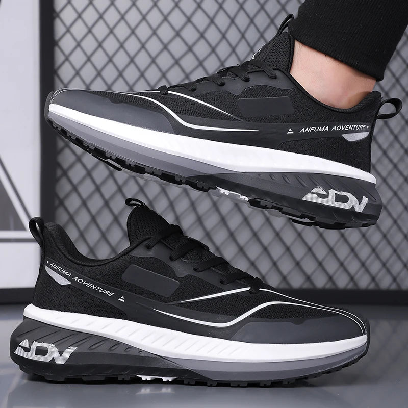 Chaussures de marche hommes en plein air antidérapant bonne qualité à la mode plat résistant à l'usure respirant baskets Sport décontracté chaussures de course homme MAEJORKEN