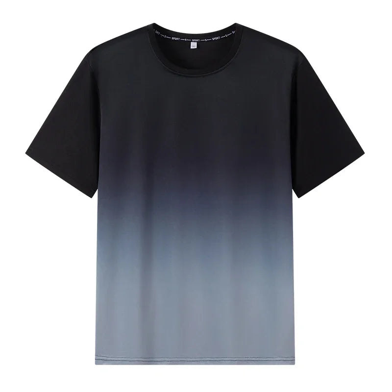 T-shirt homme grande taille 1XL-7XL manches courtes hauts printemps été dégradé t-shirts séchage rapide hommes Sport surdimensionné respirant T-shirt MAEJORKEN