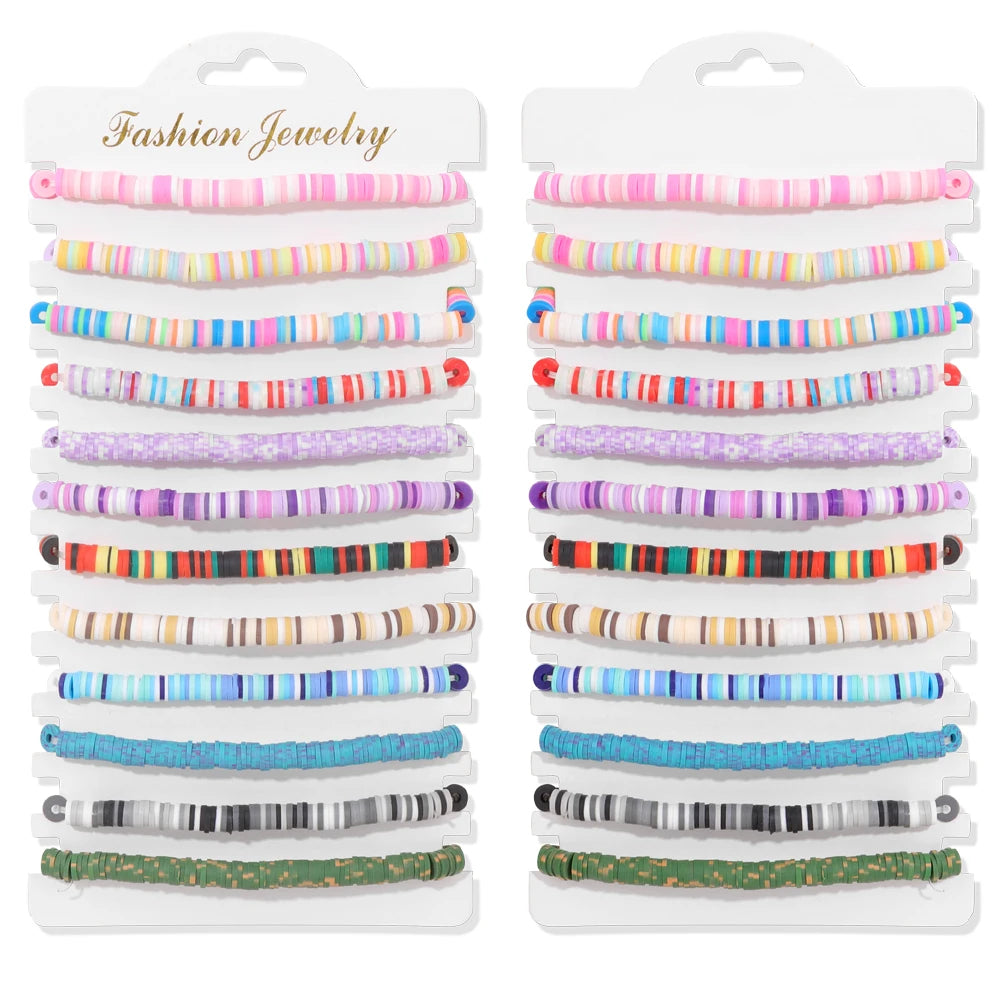 12 pièces/ensemble coloré pierre naturelle tressé Bracelet guérison cristal à la main Bracelets porte-bonheur Bracelets bijoux femmes hommes cadeaux MAEJORKEN