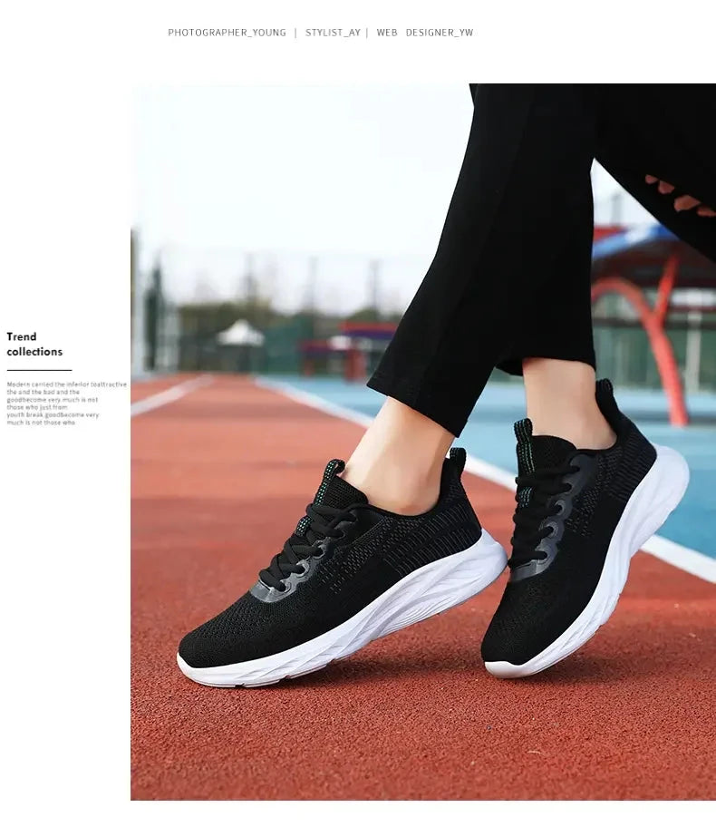 Baskets d'été respirantes pour femmes, semelle souple, plateforme confortable, baskets décontractées en maille, chaussures d'entraînement légères antidérapantes MAEJORKEN