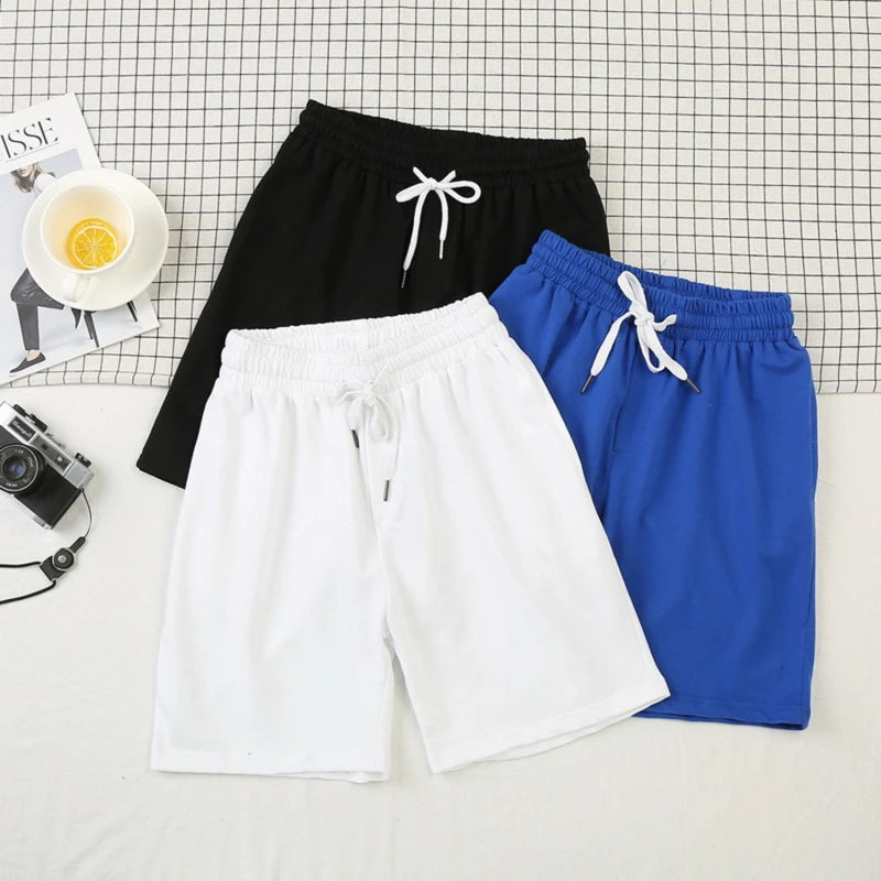 Nouveaux hommes d'été maille courte salle de sport musculation décontracté Shorts amples en plein air Fitness plage pantalons courts couleur unie mâle pantalon de survêtement MAEJORKEN